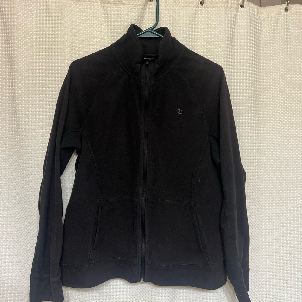 Champion Black Athletic Zip-Up Jacket